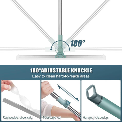 Magic Silicone Broom – 180° Rotating Floor Wiper + Free Gift - product details