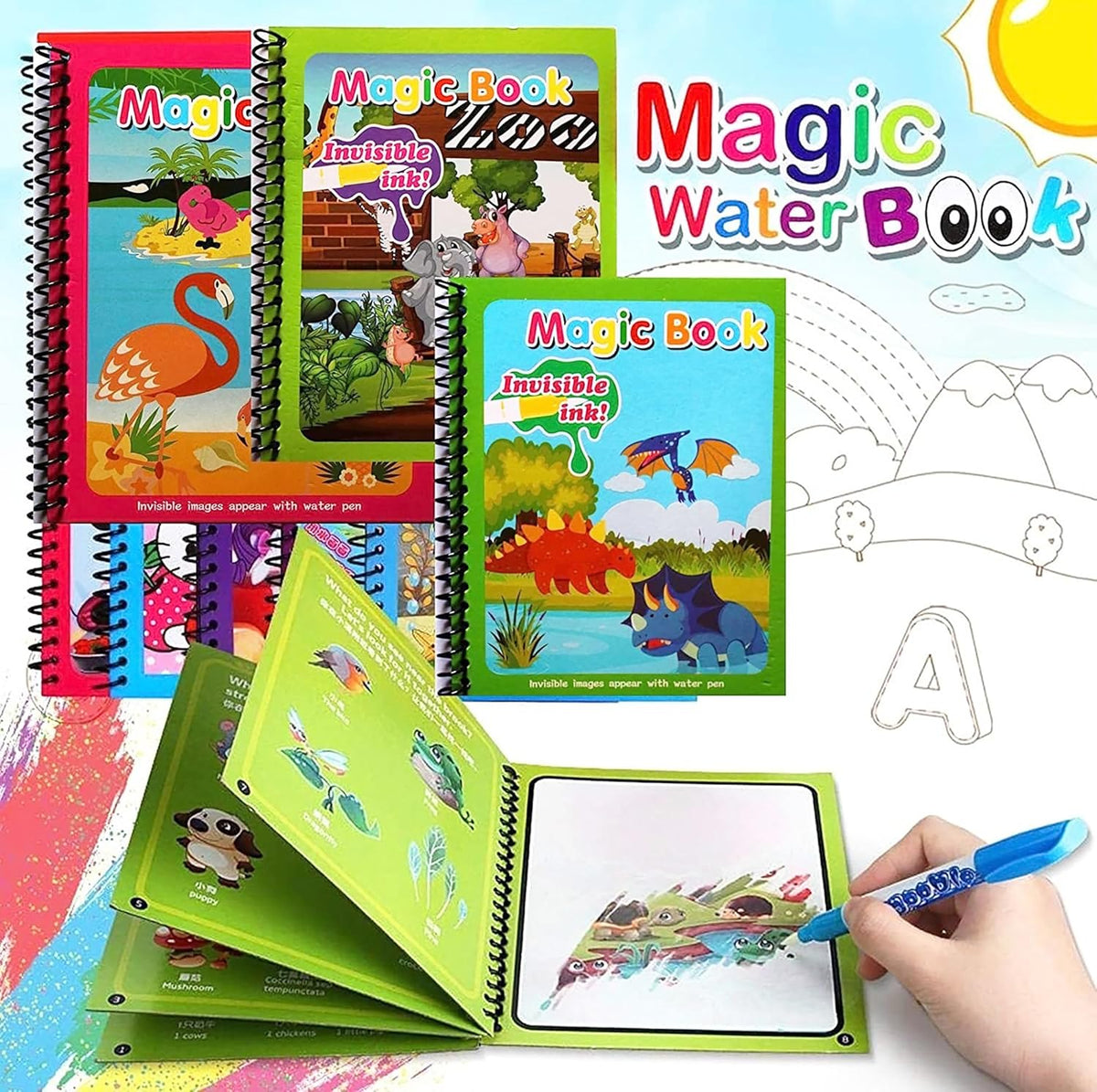 Magic Water Coloring Book for Kids