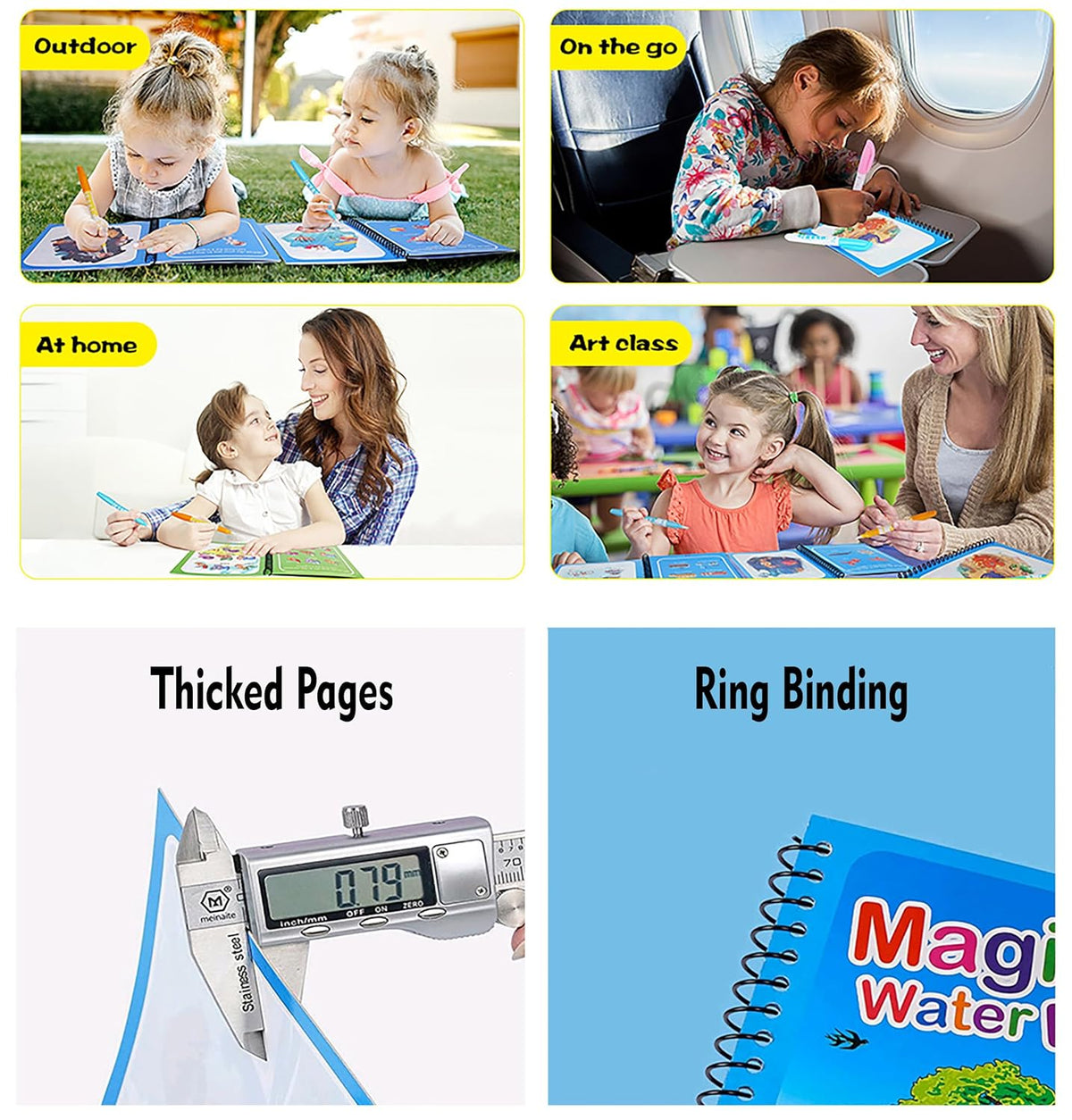 Magic Water Coloring Book for Kids