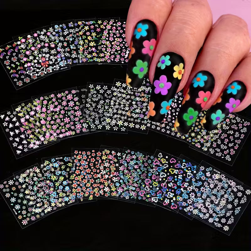 Mini Flower Nail Art Stickers
