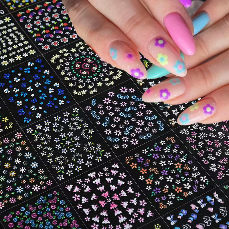 Mini Flower Nail Art Stickers