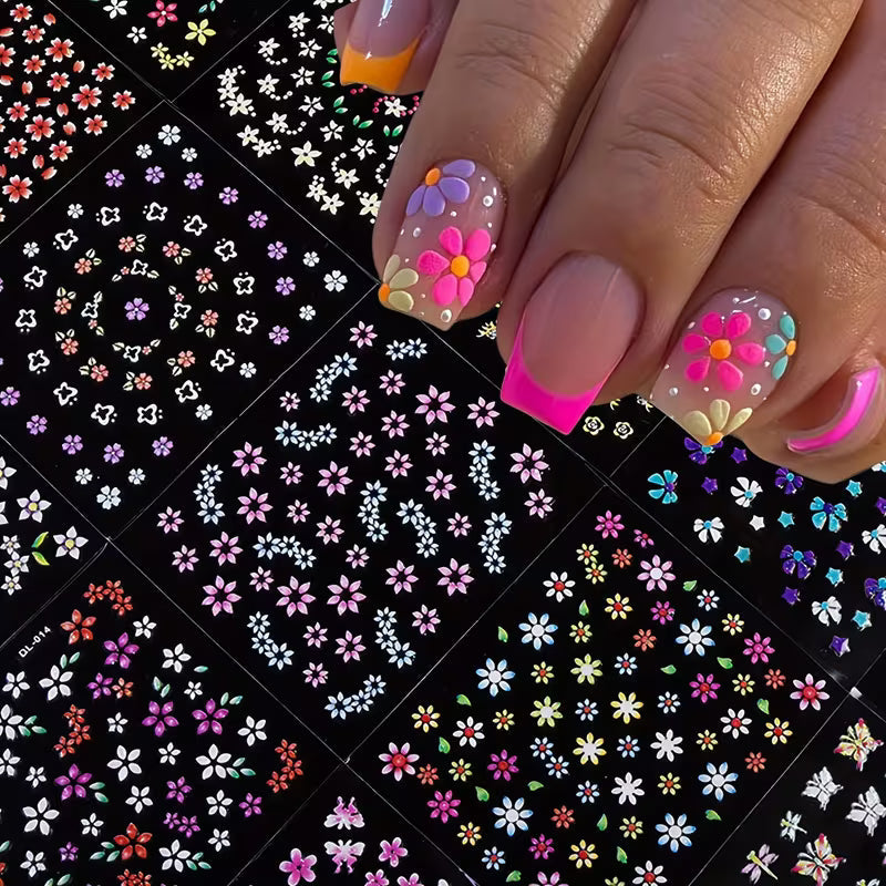 Mini Flower Nail Art Stickers