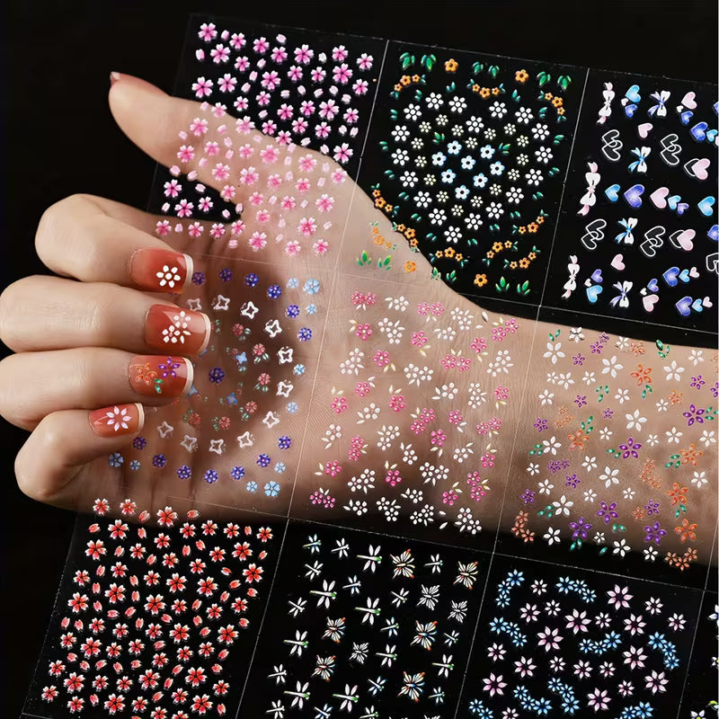 Mini Flower Nail Art Stickers