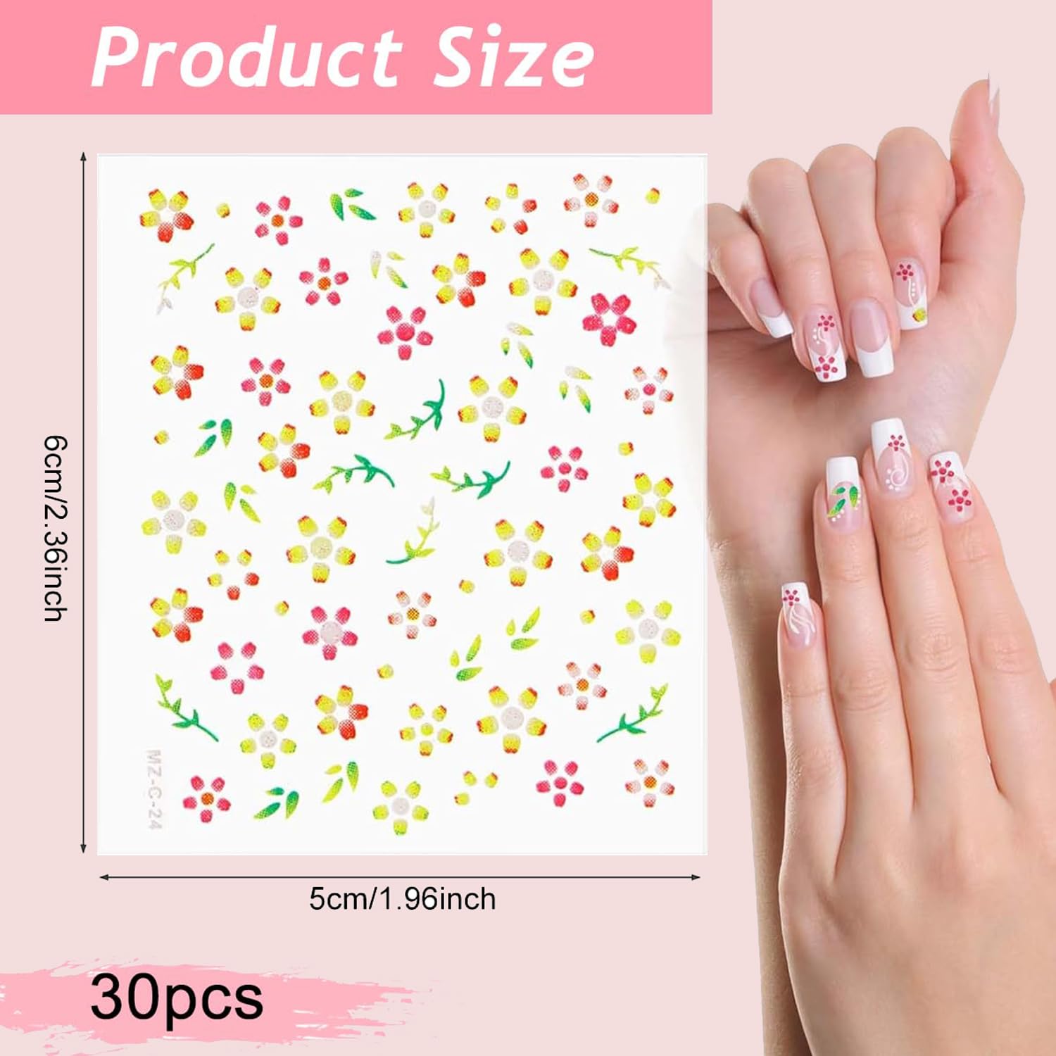 Mini Flower Nail Art Stickers