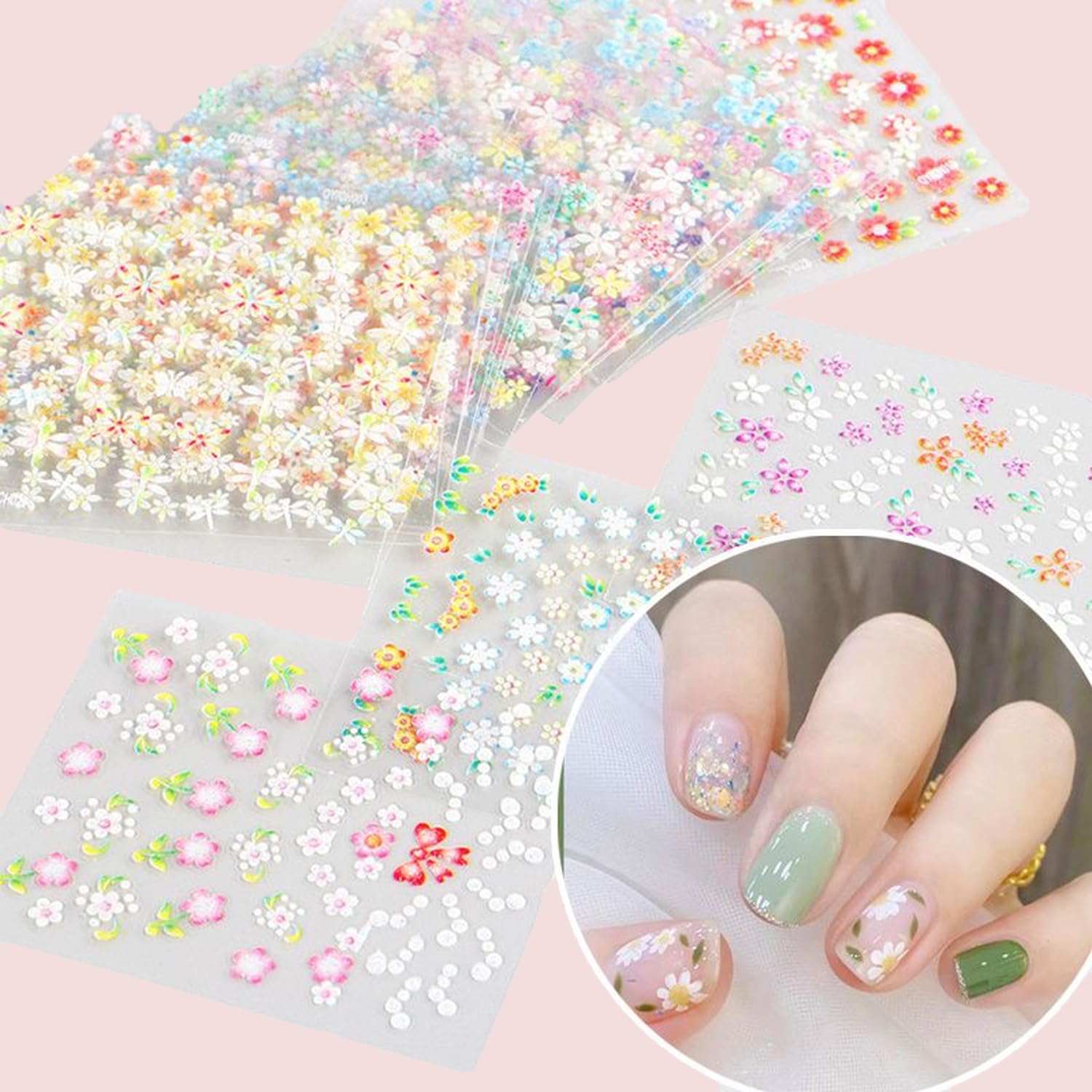 Mini Flower Nail Art Stickers