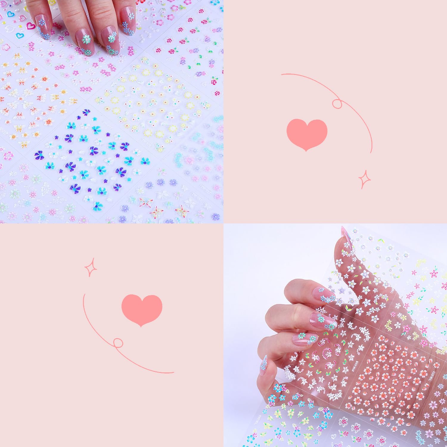 Mini Flower Nail Art Stickers