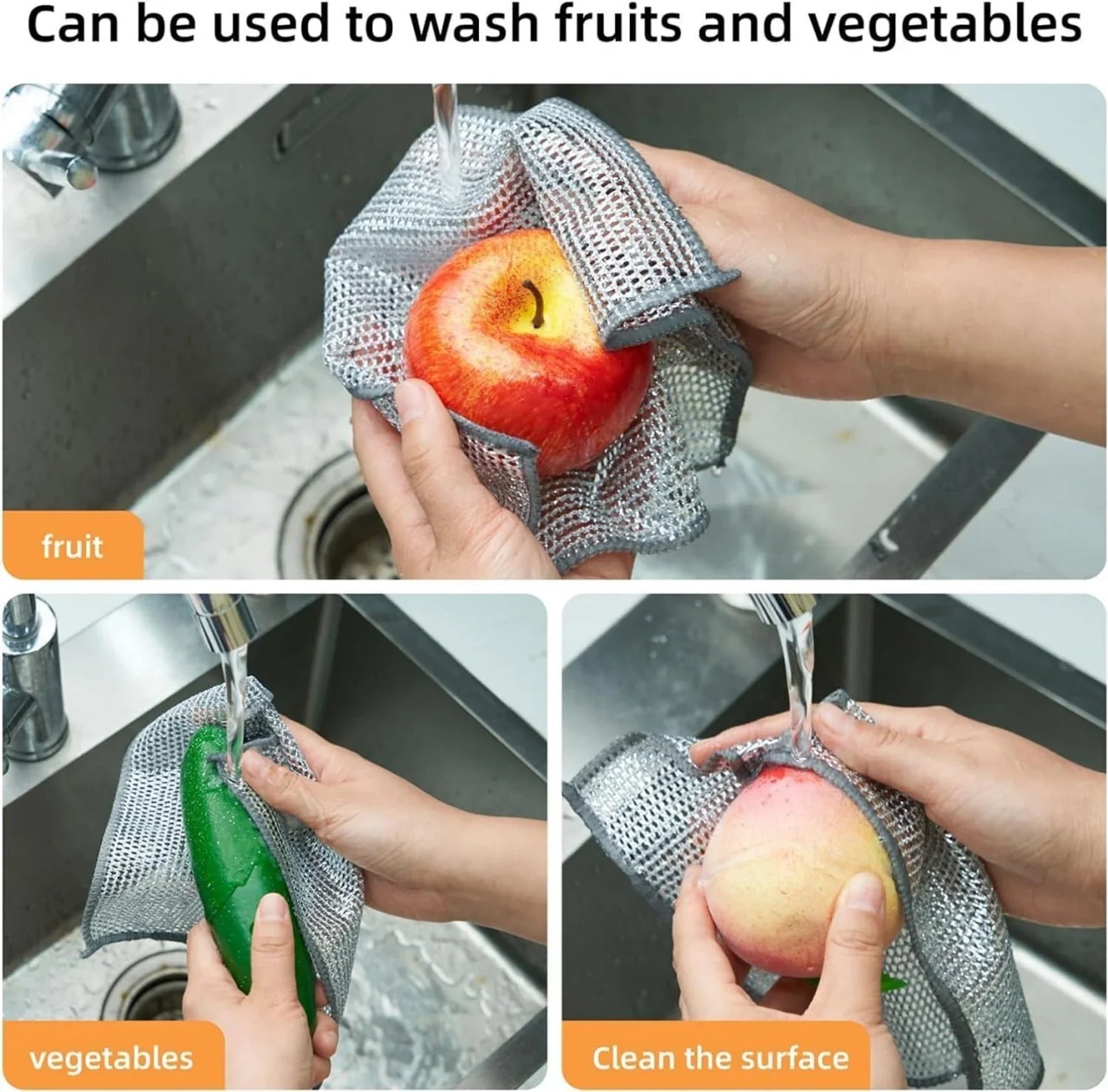 Multipurpose Wire Dishwashing Cleaning Rag (Pack of 10) BUY 10 GET 10 FREE