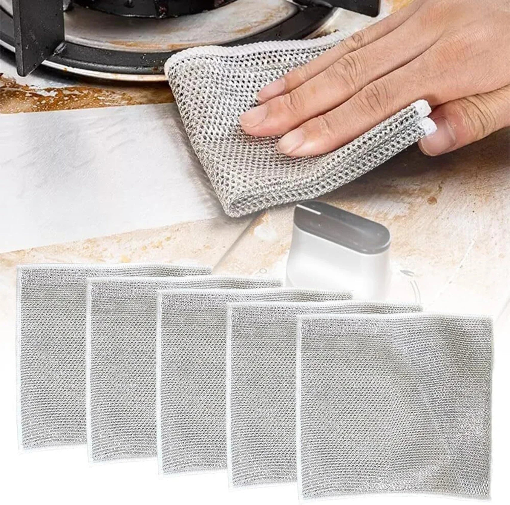 Multipurpose Wire Dishwashing Cleaning Rag (Pack of 10) BUY 10 GET 10 FREE