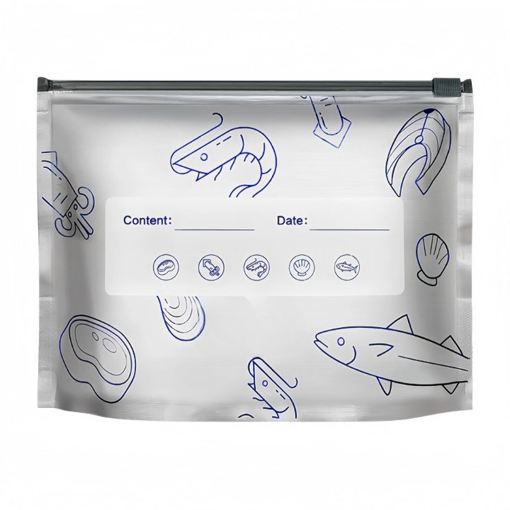 Aluminium Foil Food Storage Bags Set - in use