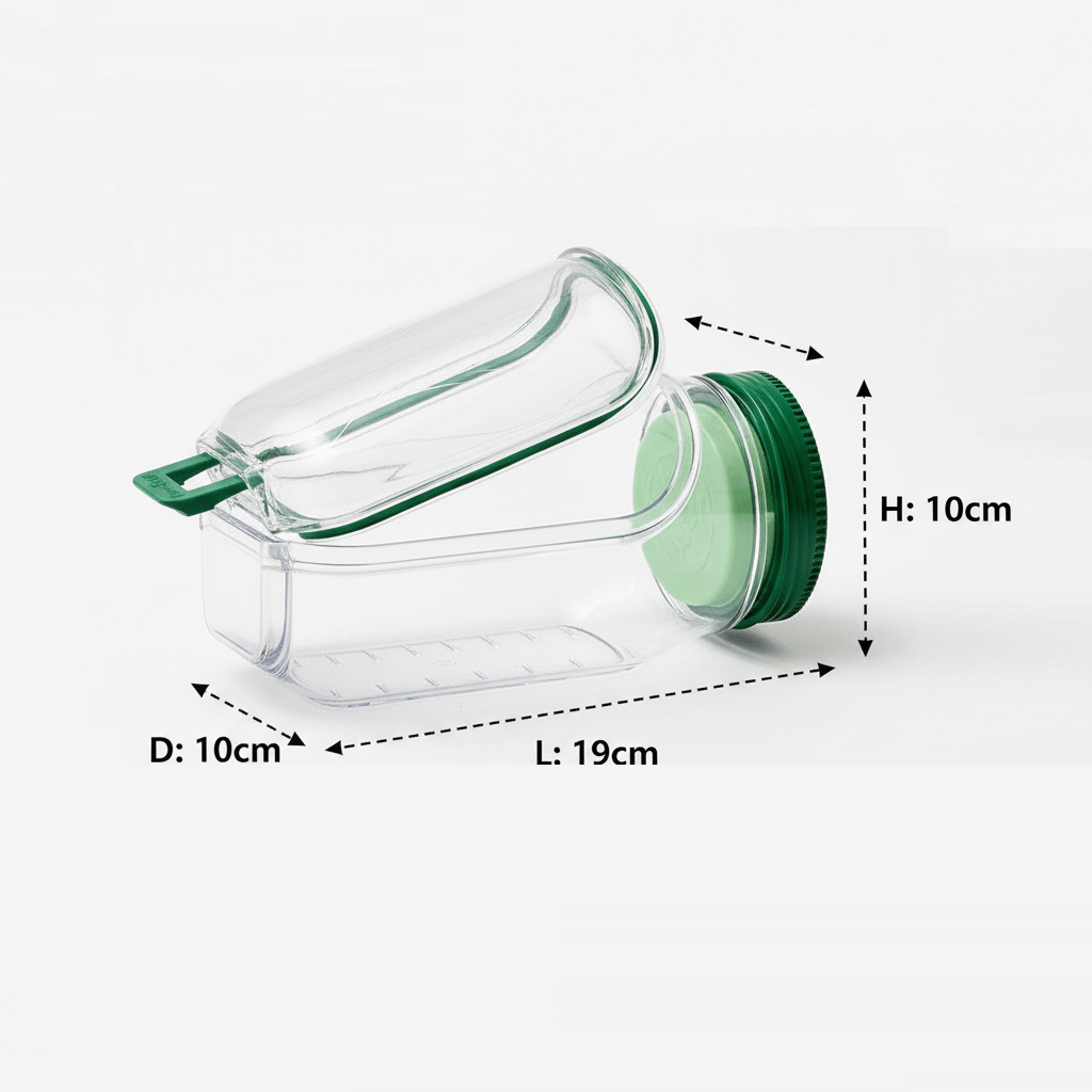 Portable Salad Jar with Sauce Cup - packaging