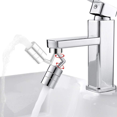 Rotating Faucet | Splash-Free Tech | Multi-Angle Flow | Rust-Proof Finish