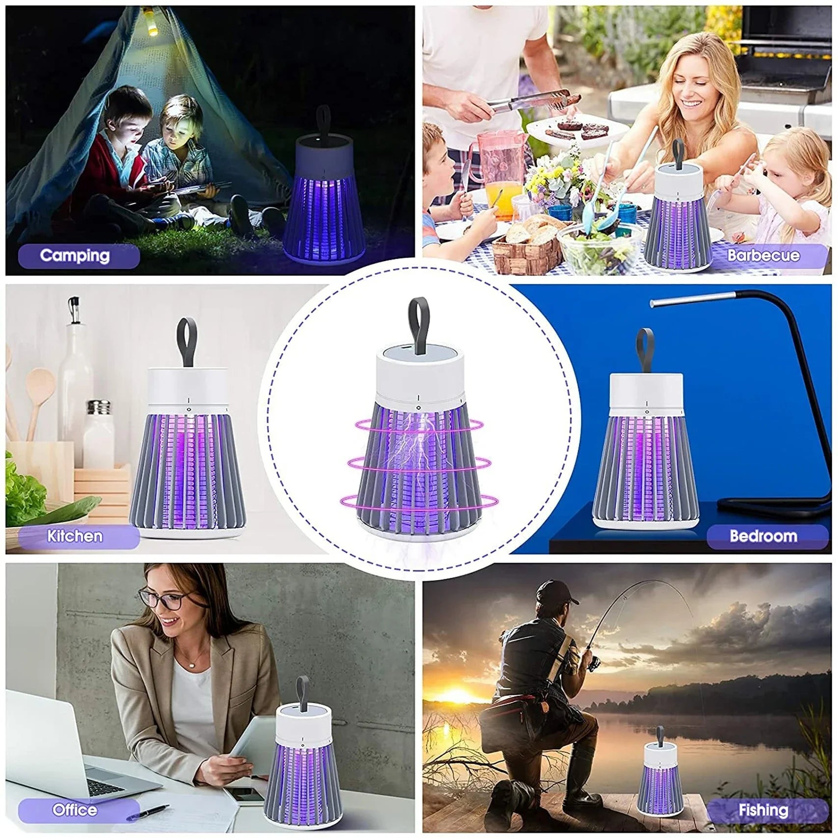 USB Mosquito Killer Lamp UV LED Insect Zapper for Indoor & Outdoor
