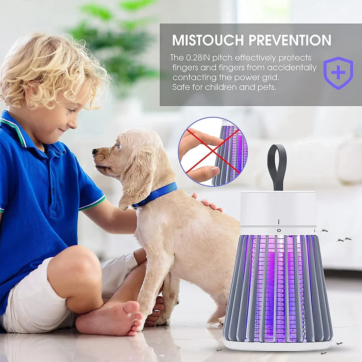 USB Mosquito Killer Lamp UV LED Insect Zapper for Indoor & Outdoor