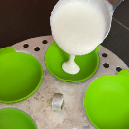 Non Stick Reusable Idli Mould Cups - front view
