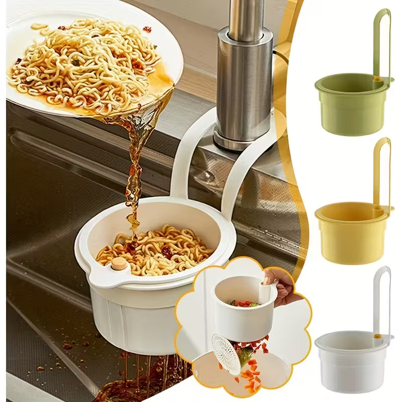 Hanging Sink Drain Basket (Assorted Colors) - close up view