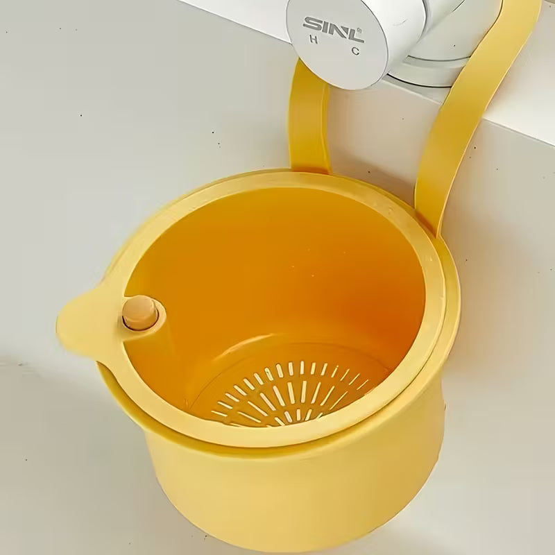 Hanging Sink Drain Basket (Assorted Colors) - front view