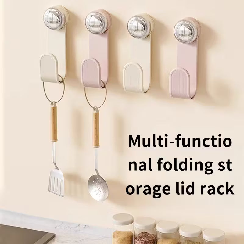 Multi-Purpose Suction Hook & Pot Lid Holder - complete set