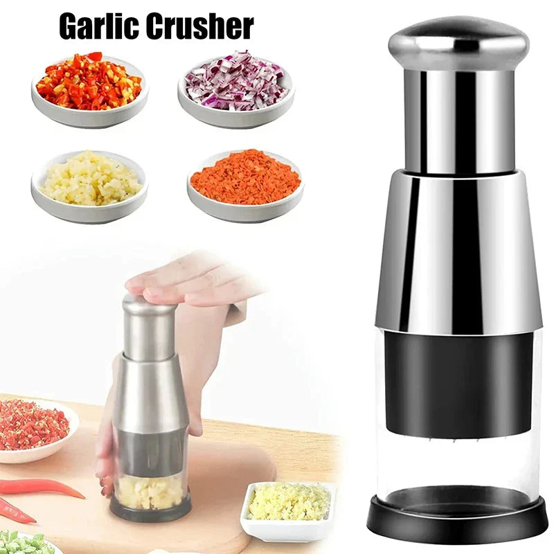Hand Press Chopper – Stainless Steel Blade - front view