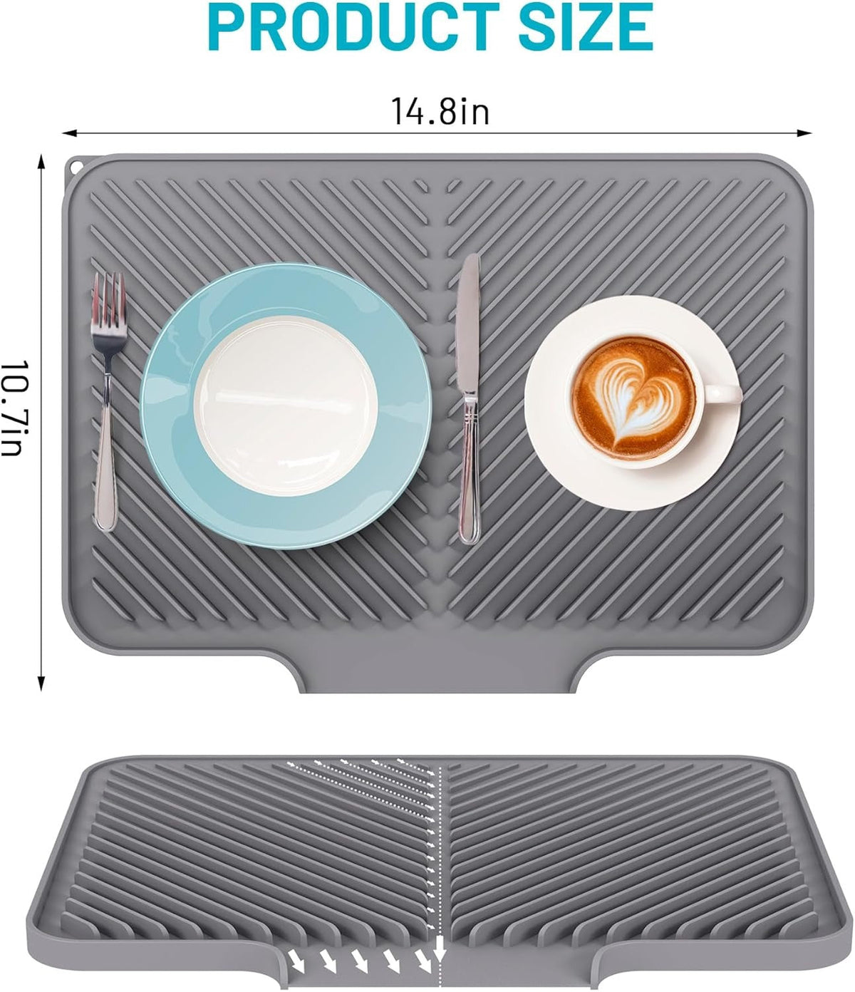 Quick-Drain Silicone Dish Drying Mat - packaging