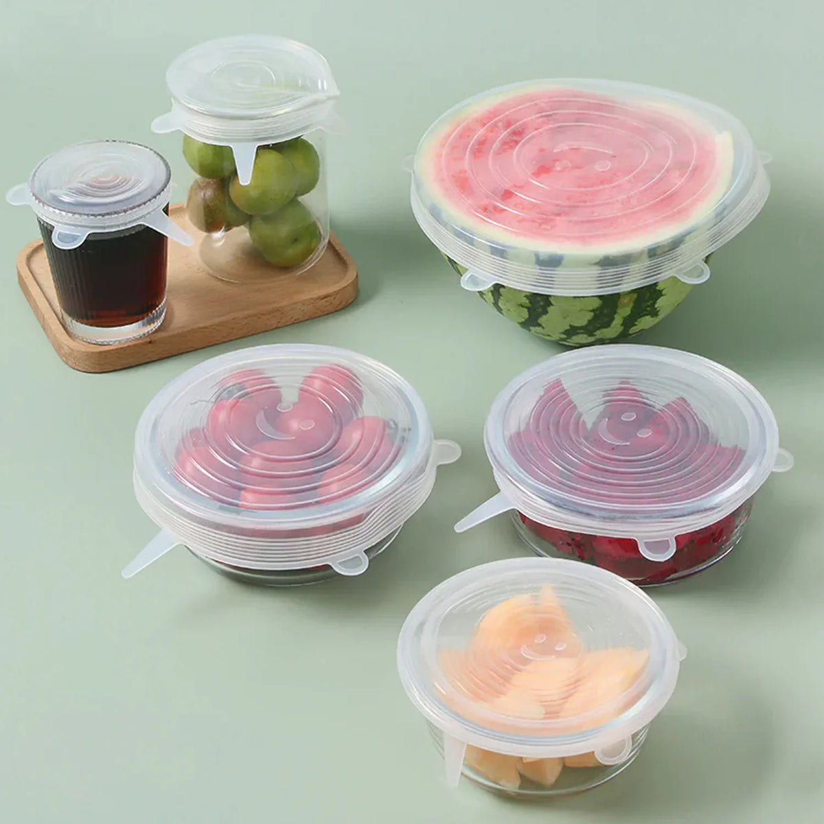 Multipurpose Silicone Lid - Reusable & Microwave Safe - front view
