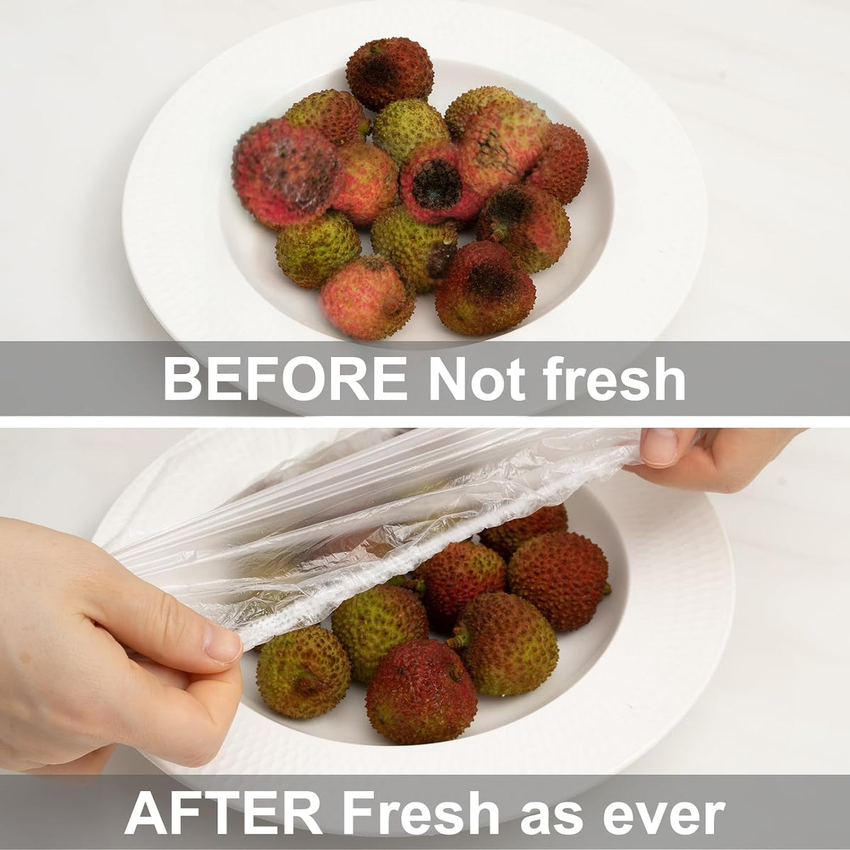 Reusable Elastic Food Storage Plastic Covers - product dimensions