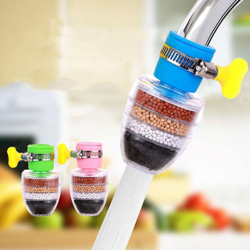 Activated Carbon Faucet Water Filter – Clean & Purify Your Tap Water - in use