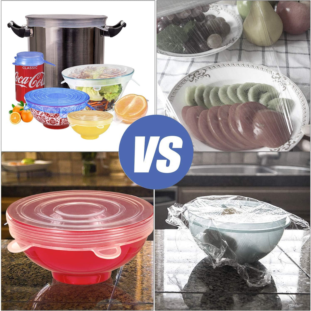 Multipurpose Silicone Lid - Reusable & Microwave Safe - packaging