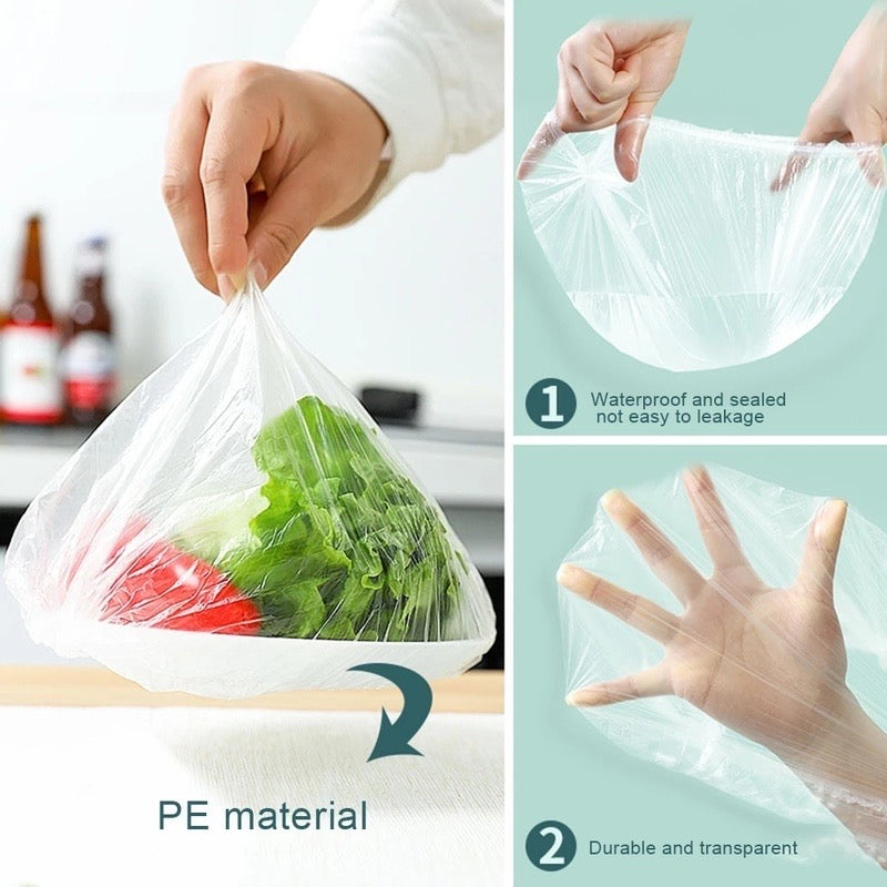 Reusable Elastic Food Storage Plastic Covers - complete set