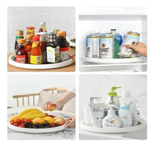 360° Rotating Organizer Tray for Kitchen, Pantry & Bathroom - side view